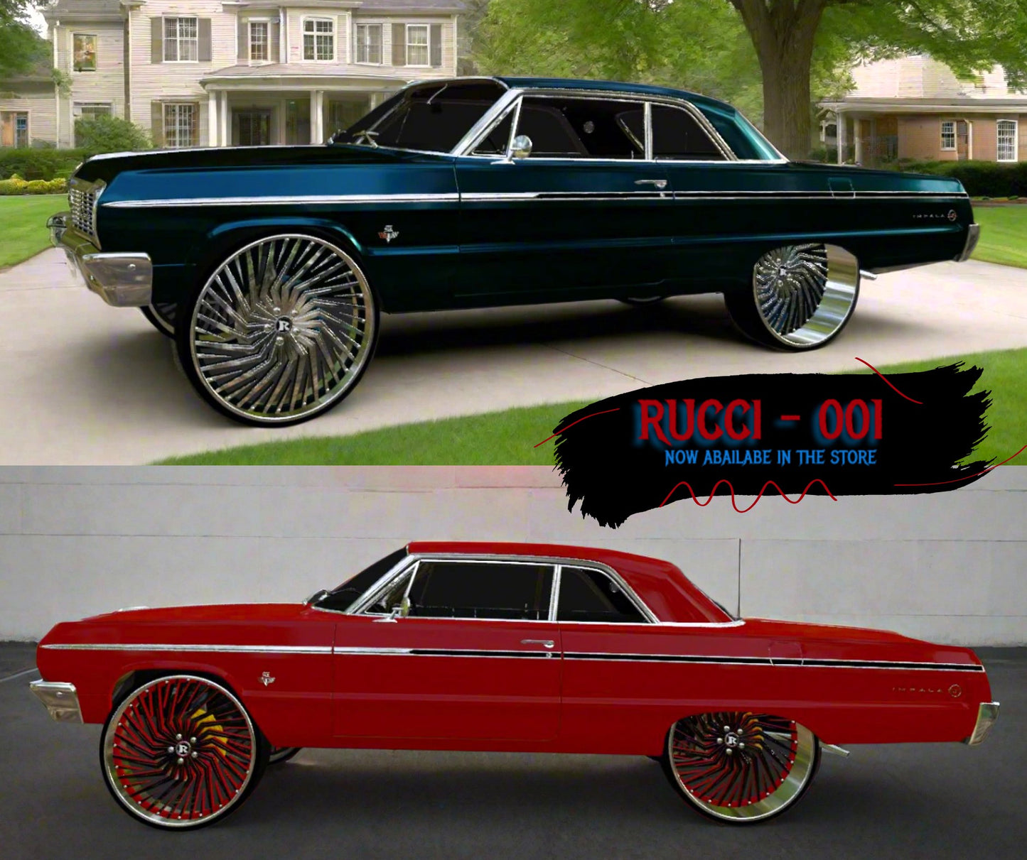 1/25 Scale - RUCCI 001 - in 26"-36" Donk, Big Rims, Old Schools, Traditionals, SUV