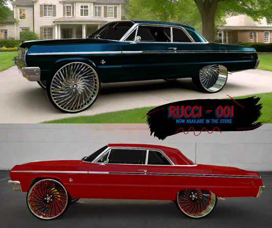 1/25 Scale - RUCCI 001 - in 26"-36" Donk, Big Rims, Old Schools, Traditionals, SUV