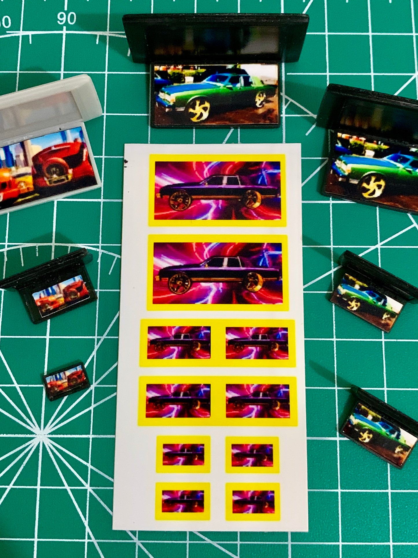 1/25 Scale - TMP Screen Stickers #007 - Fits all 3 screen sizes