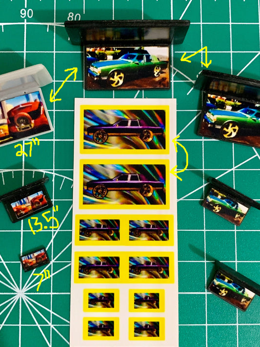 1/25 Scale - TMP Screen Stickers #006 - Fits all 3 screen sizes
