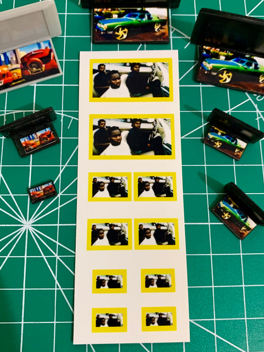 1/25 Scale - TMP Screen Stickers #003 - Fits all 3 screen sizes