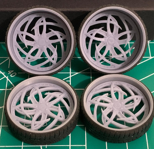 1/25 Scale - DUB CROOKED - in 26"-30" Donk, Big Rims, Box Chevy, G-Body