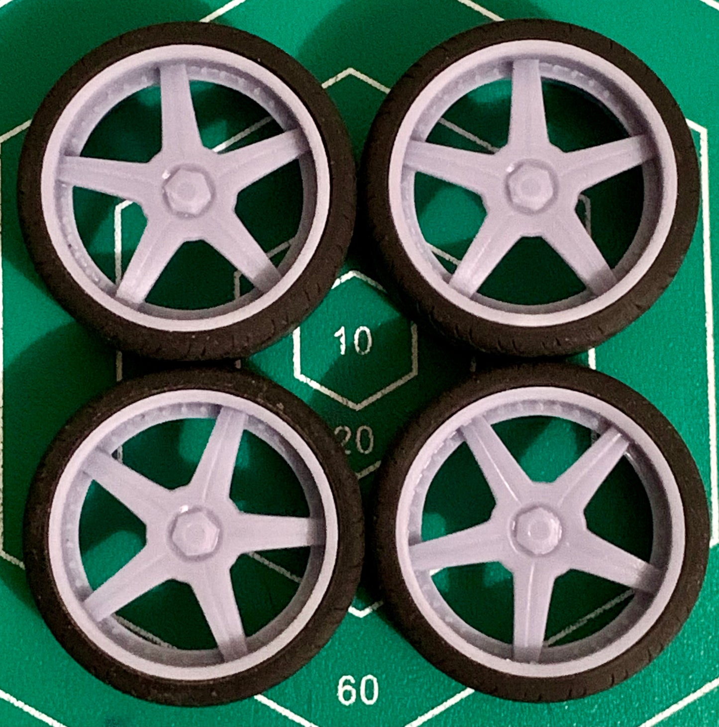 1/25 Scale - Racing Hart M5 Rims from Brian's Supra from F&F1 - 19"x8.5"Front / 19"x10"Rear