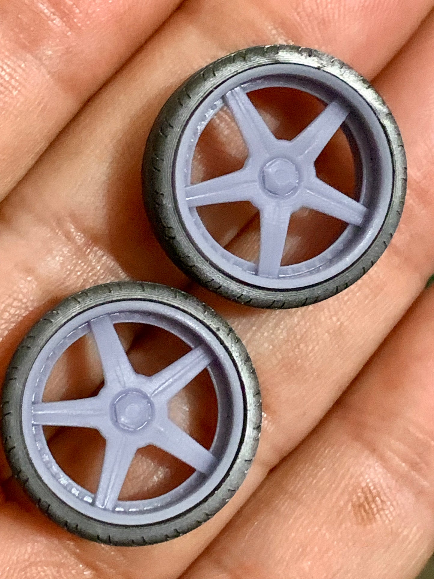 1/25 Scale - Racing Hart M5 Rims from Brian's Supra from F&F1 - 19"x8.5"Front / 19"x10"Rear