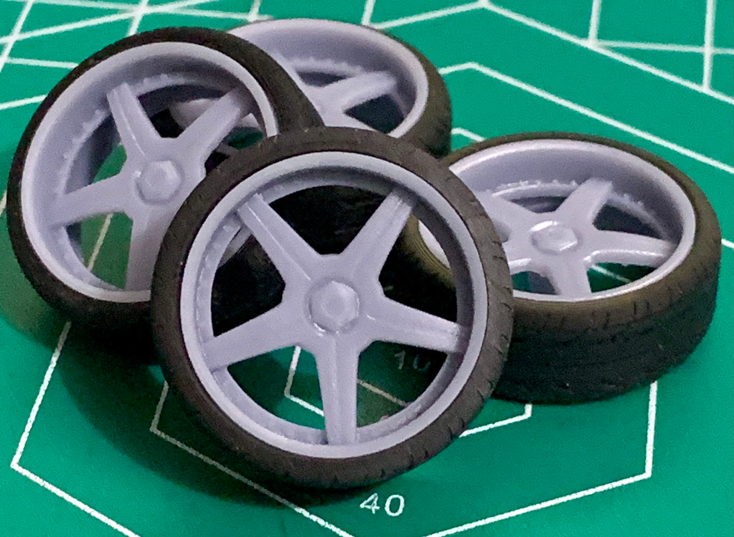 1/25 Scale - Racing Hart M5 Rims from Brian's Supra from F&F1 - 19"x8.5"Front / 19"x10"Rear