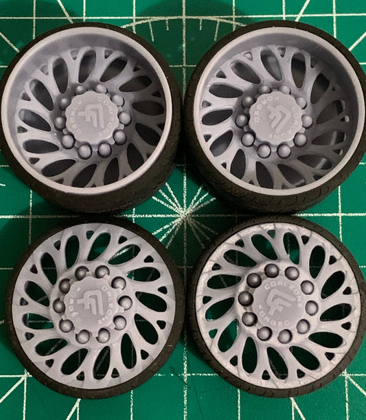 1/25 Scale - CORLEONE NERO in 26"-32" (Multi-Piece) Dually Truck Rims