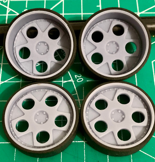 1/25 Scale - HRE 454 Vintage Series - in 26"-36" Donk, Big Rims, Box Chevy, G-Body