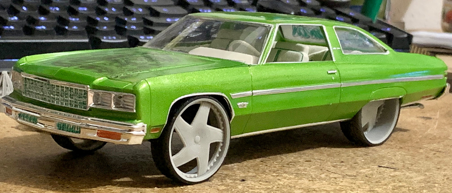 1/25 Scale - TMP D069V1 in 26"-30" Donk, Big Rims, Box Chevy, G-Body