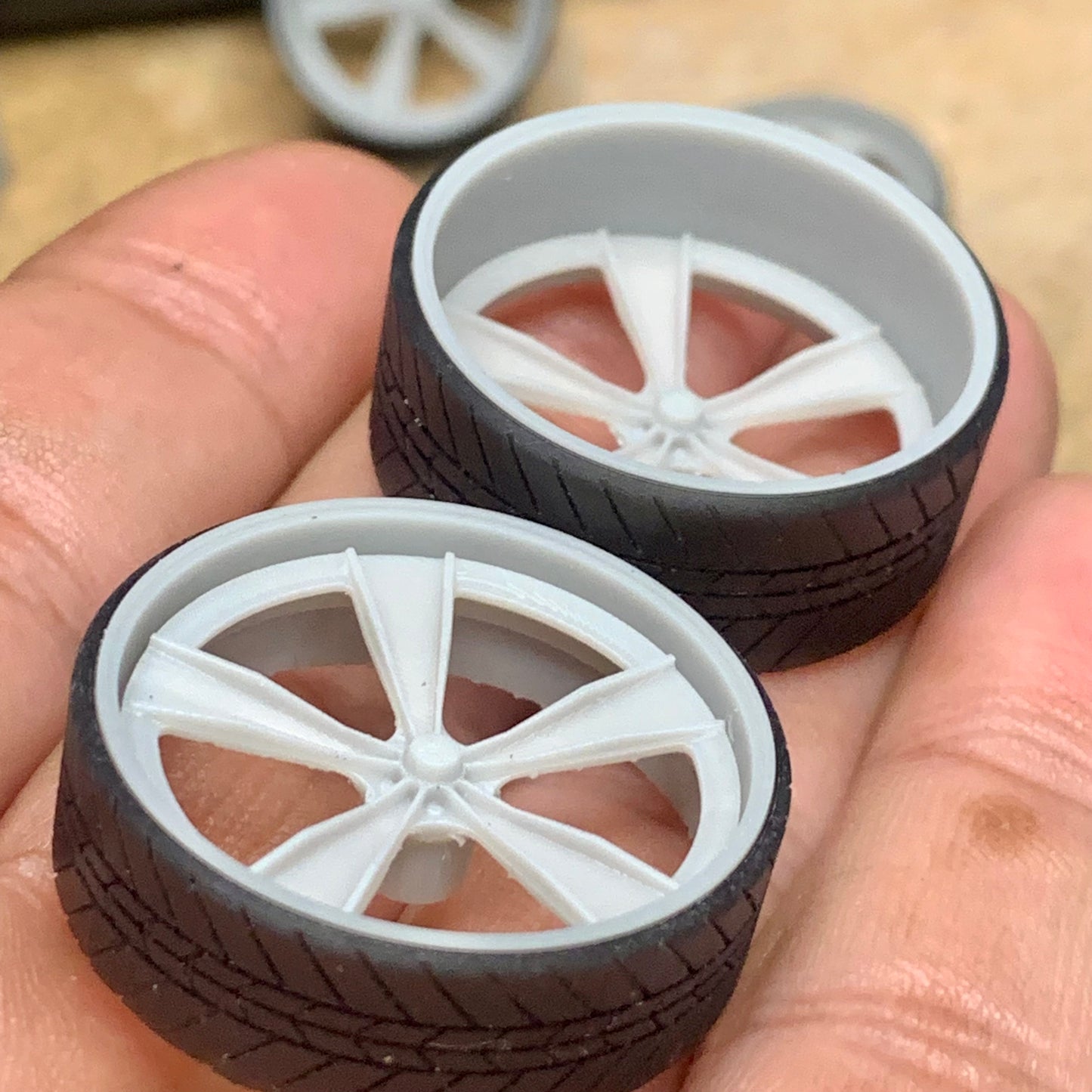 1/25 Scale - U.S. Mag "DAYTON" Billet in 26"-30" Donk, Big Rims, Box Chevy, G-Body