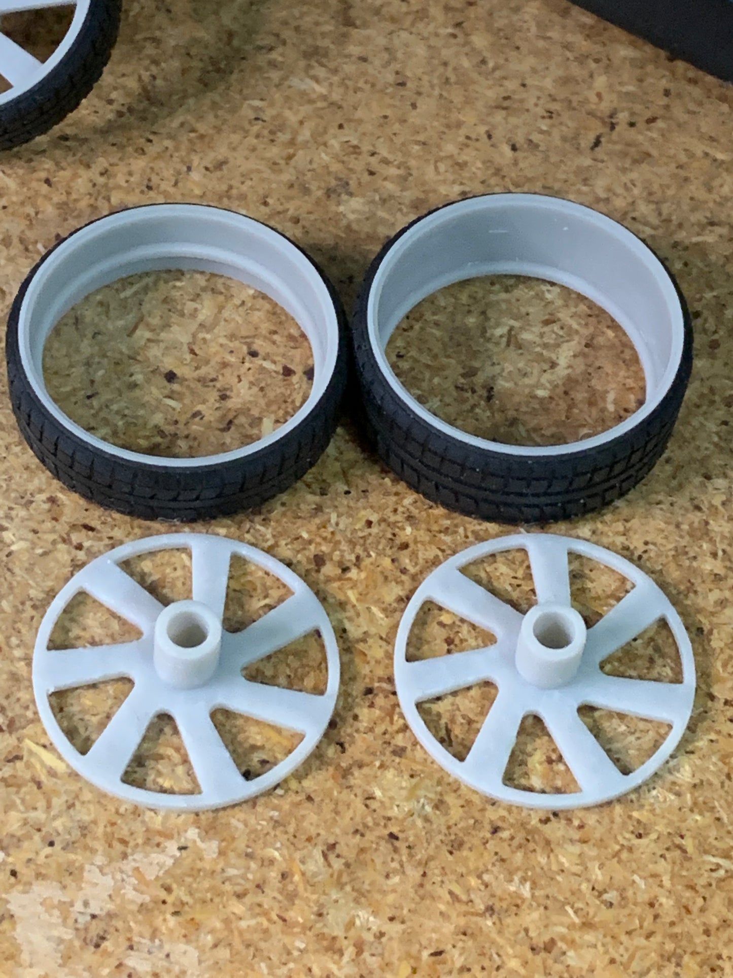 1/25 Scale - TMP D052 (6 lug) in 26"-30" Big Rims, Trucks