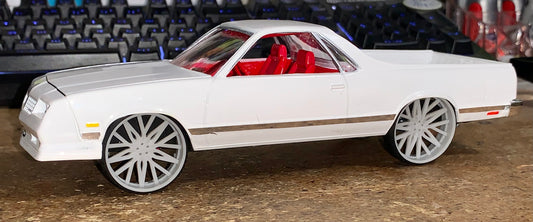 1/25 Scale - TMP D132 Custom in 26"-30" Donk, Big Rims, Box Chevy, G-Body
