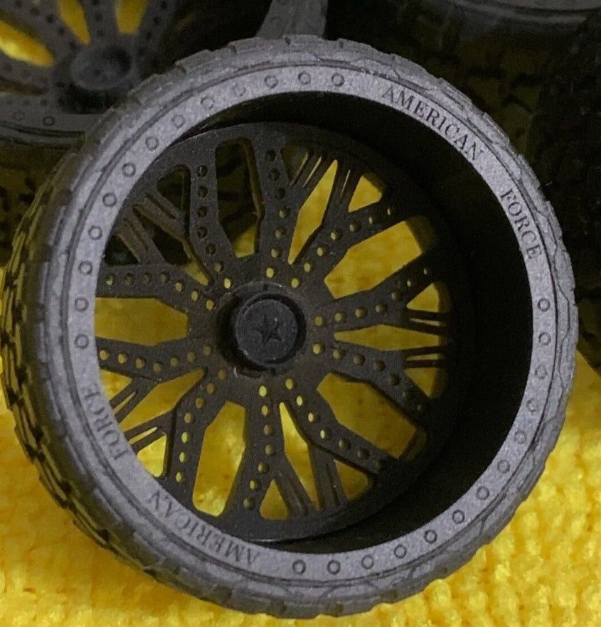 1/25 Scale - TMP D042 American Force Custom in 30" x 16" - with Low Pro Offroad Tires