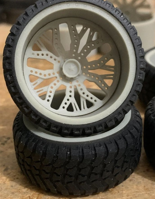 1/25 Scale - TMP D042 American Force Custom in 30" x 16" - with Low Pro Offroad Tires