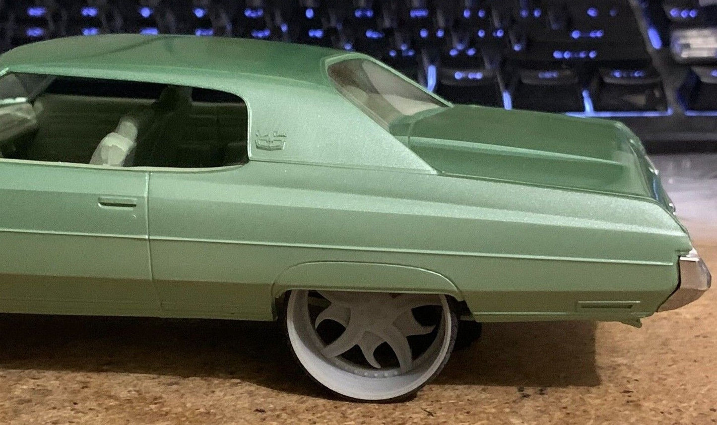 1/25 Scale - TMP D074V2 Corleone Rosatto in 26"-30" Donk, Big Rims, Box Chevy, G-Body