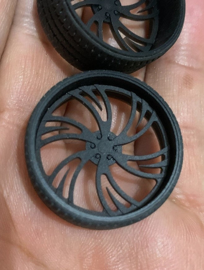 1/25 Scale - TMP D051 (6 lug) in 26"-30" Big Rims, Trucks