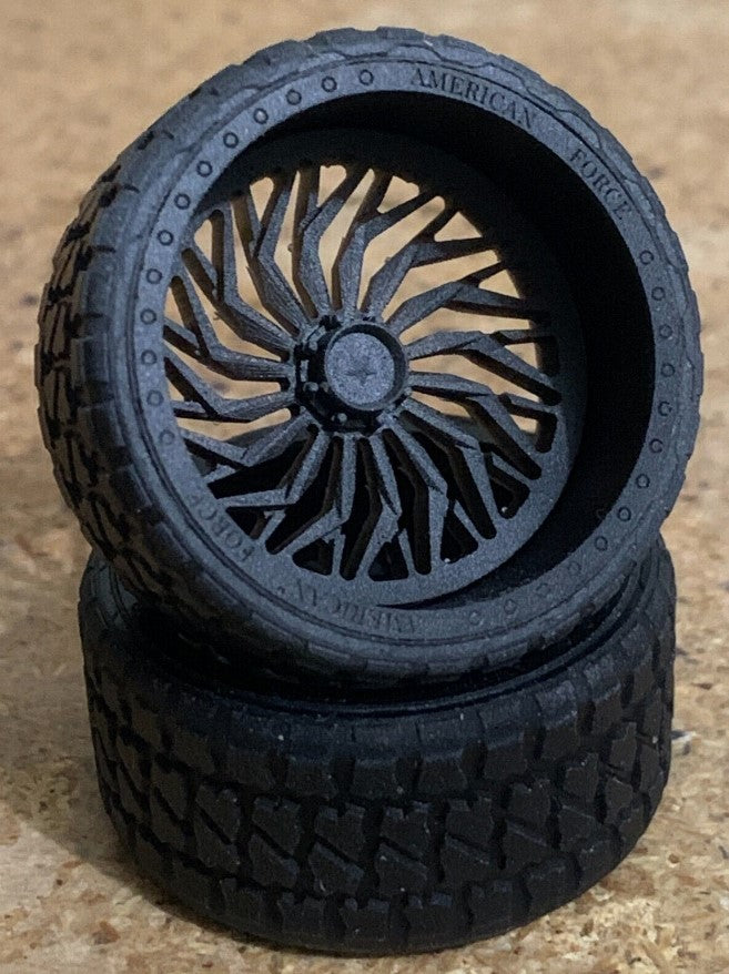 1/25 Scale - TMP D041 American Force Swang in 30" x 16" - with Low Pro Offroad Tires