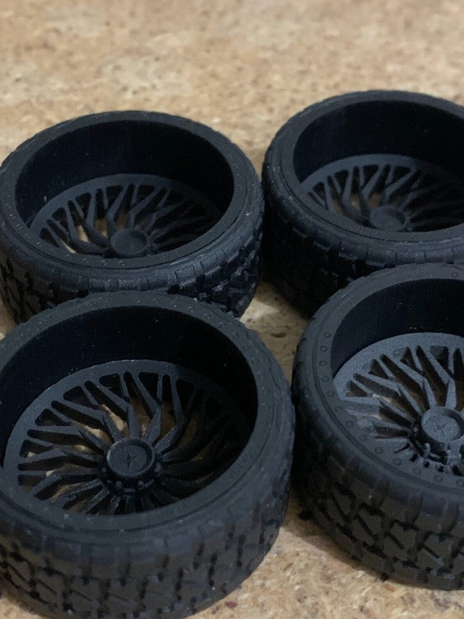 1/25 Scale - TMP D041 American Force Swang in 30" x 16" - with Low Pro Offroad Tires