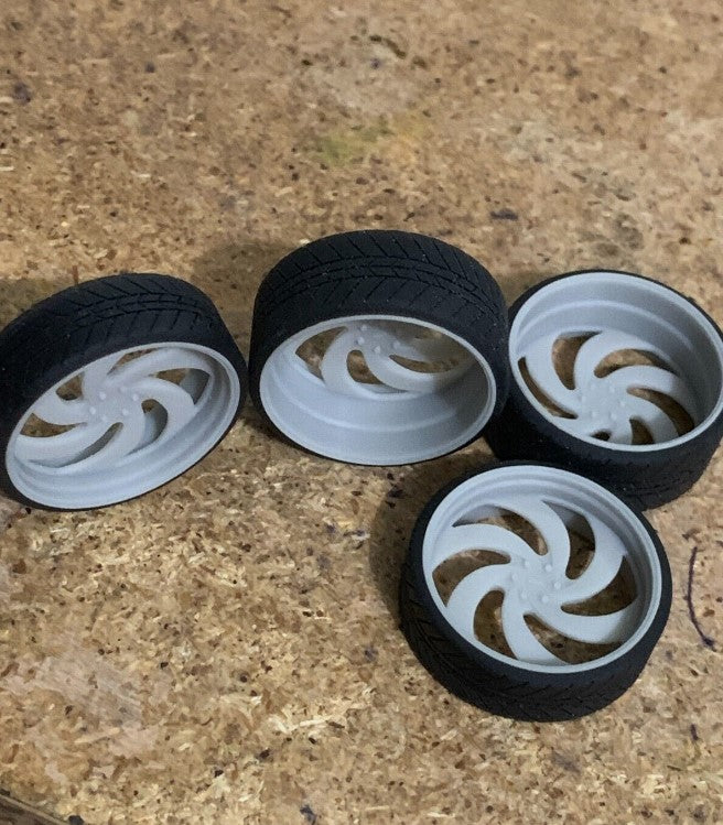 1/25 Scale - TMP D068 (6 lug) - Big Rims, Trucks