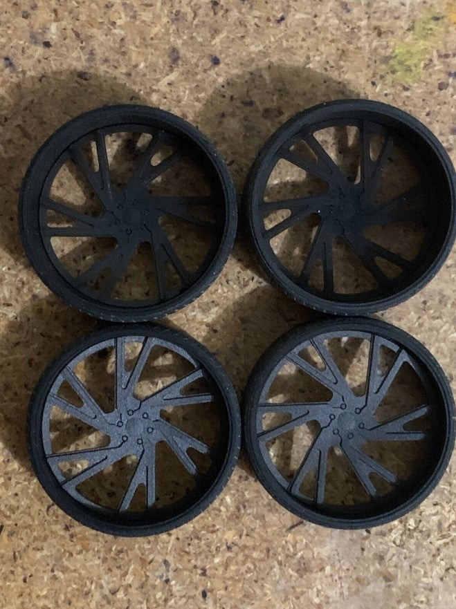 1/25 Scale - TMP D049 (6 lug) in 26"-30" Big Rims, Trucks