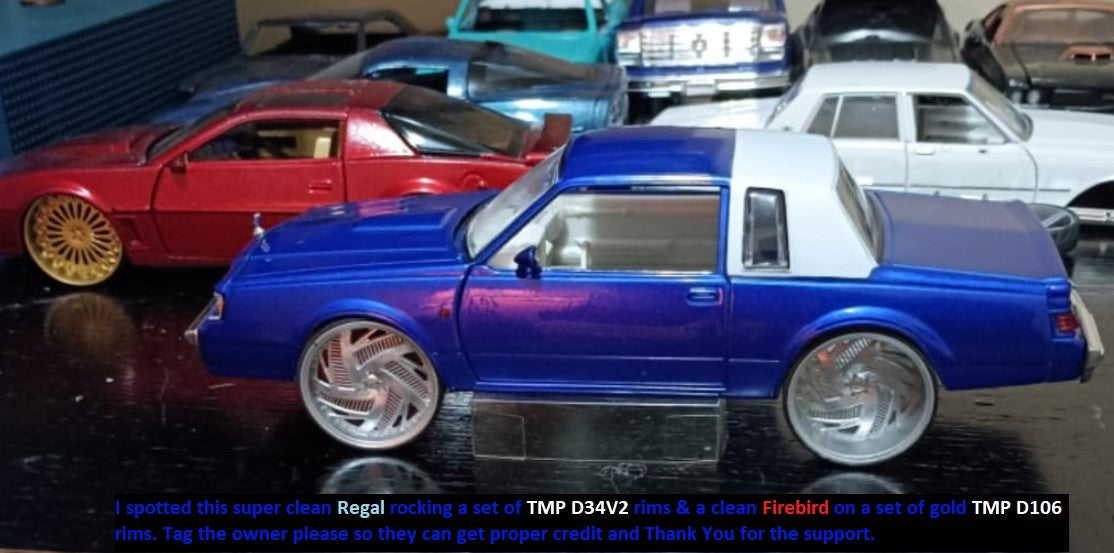 1/25 Scale - TMP D034V2 - in 26"-36" Donk, Big Rims, Trucks, Box, G-Body, B-Body