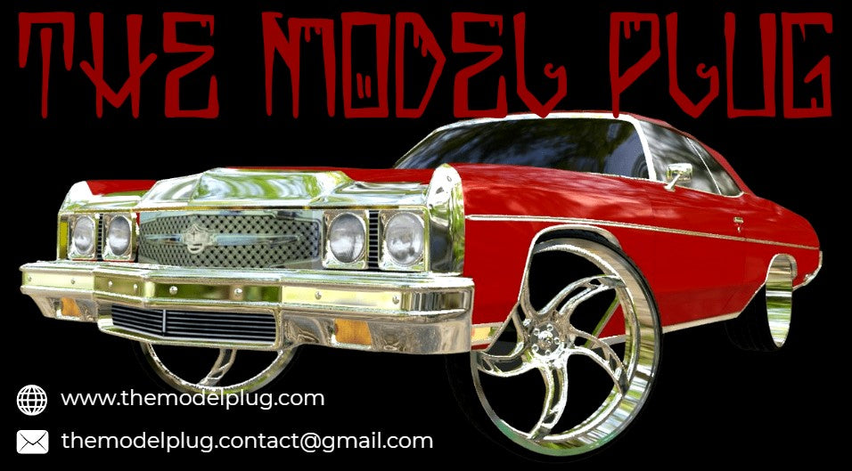 1/25 Scale - TMP D118 Custom in 26"-30" Donk, Big Rims, Box Chevy, G-Body