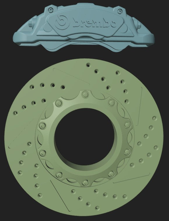 1/25 & 1/24 Scale - BREMBO Big Rim Disc Brake Set