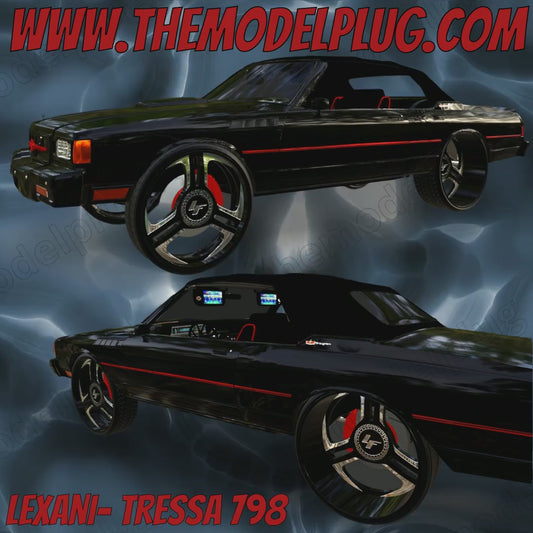 1/25 Scale - LEXANI TRESSA 798 - in 26"-36" Donk, Big Rims, Box Chevy, G-Body