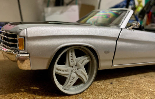 1/25 Scale - TMP D069V3 in 26"-30" Donk, Big Rims, Box Chevy, G-Body